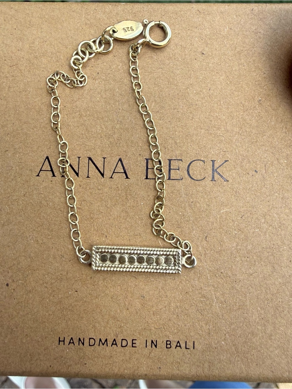 Anna Beck Gold Bar Chain Bracelet